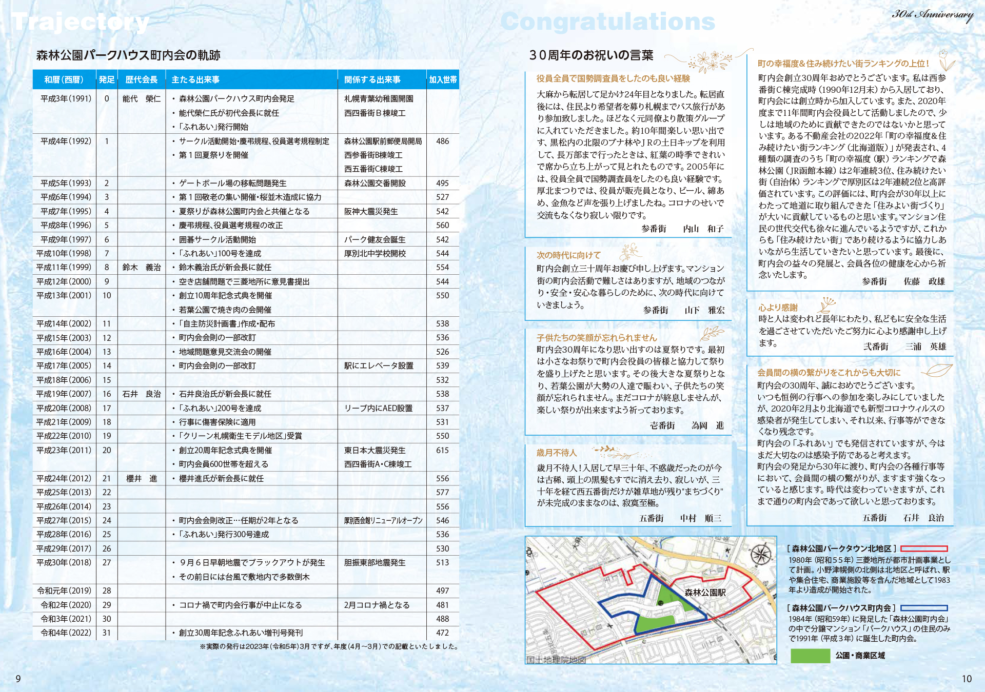 町内会 30周年記念パッケージ